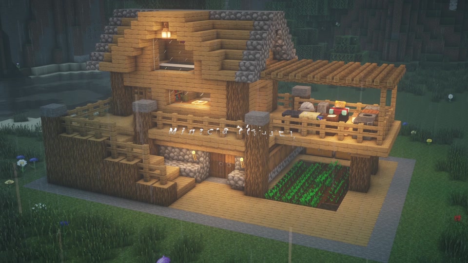 我的世界生存双人_我的世界生存双人小屋_我的世界生存双人小屋建筑