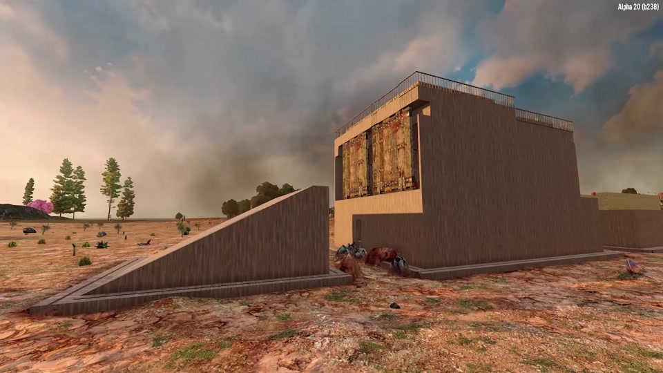 七日杀18:为了抵抗全新版本的僵尸,我打造了一座沙漠要塞