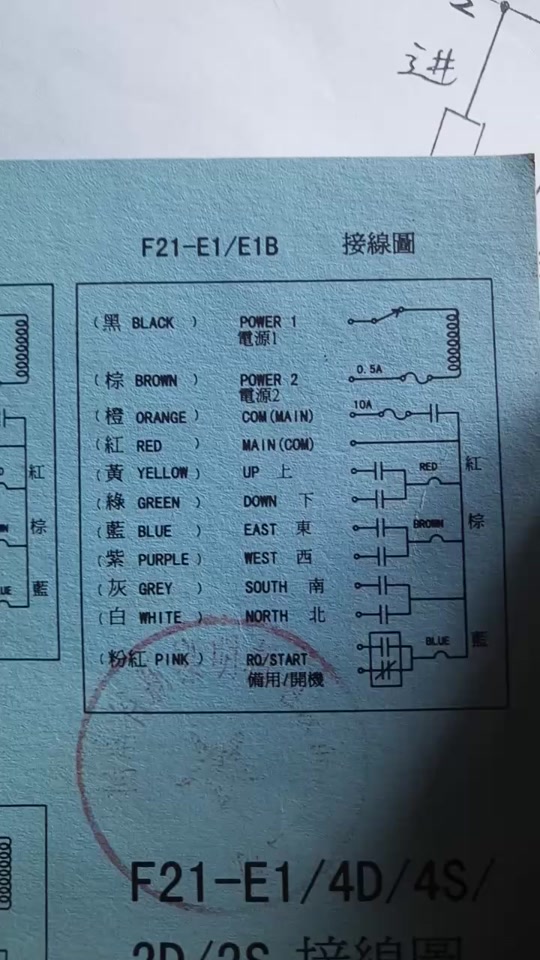 行吊遥控器接线实物图详解_行吊遥控器接线实物