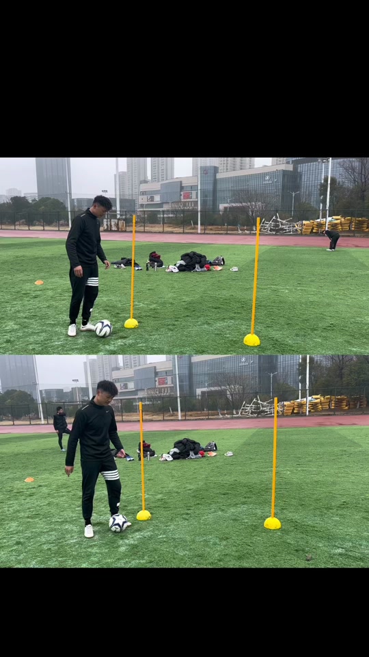 中考足球绕杆技巧教学