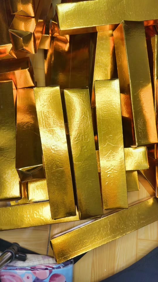 用金砖金条折百宝箱教程 - 抖音