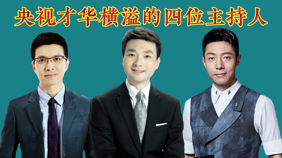央视主持人 #央视四大才子 #才华横溢的主持人