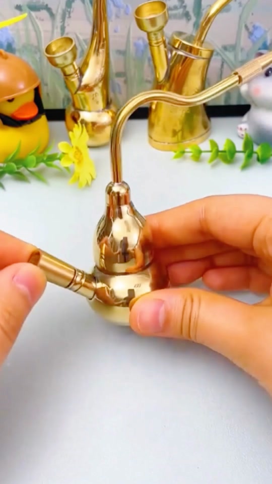 纯铜葫芦水烟杆