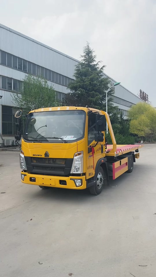 清障车:加重型五吨蓝牌,专拉钩机,叉车工程机械 重汽豪沃3600轴距加重