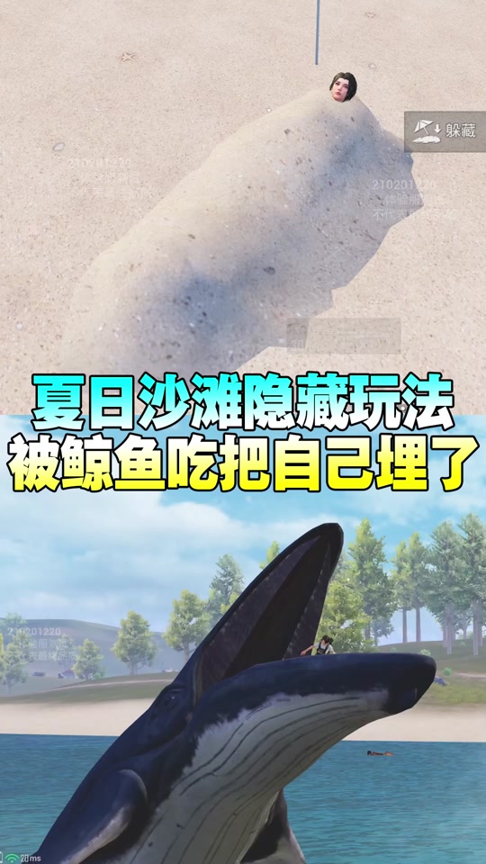 和平精英夏日模式怎么乘坐鲸鱼飞行 - 抖音