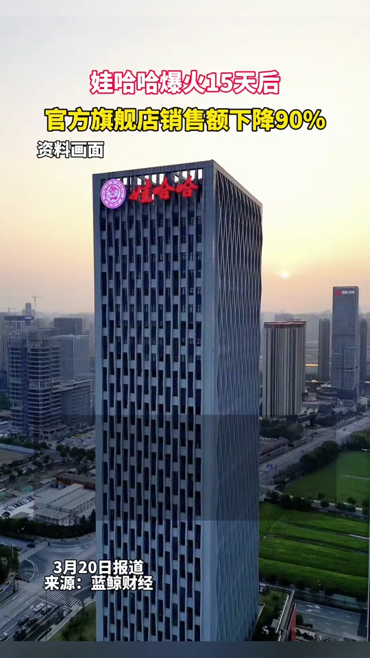 娃哈哈网店销量暴降 客服:因为没货 - 抖音
