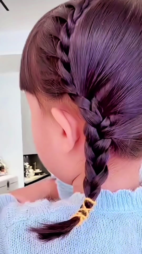 手残党也能学会#编发教程 #儿童编发 #小辫小辫扎起来 #生女儿就是