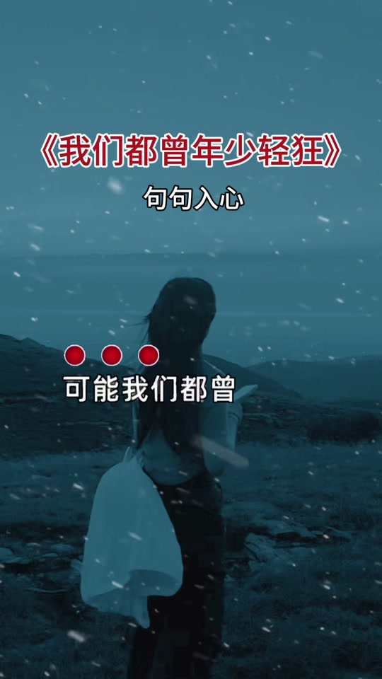 也许过了年少轻狂的年纪的歌曲