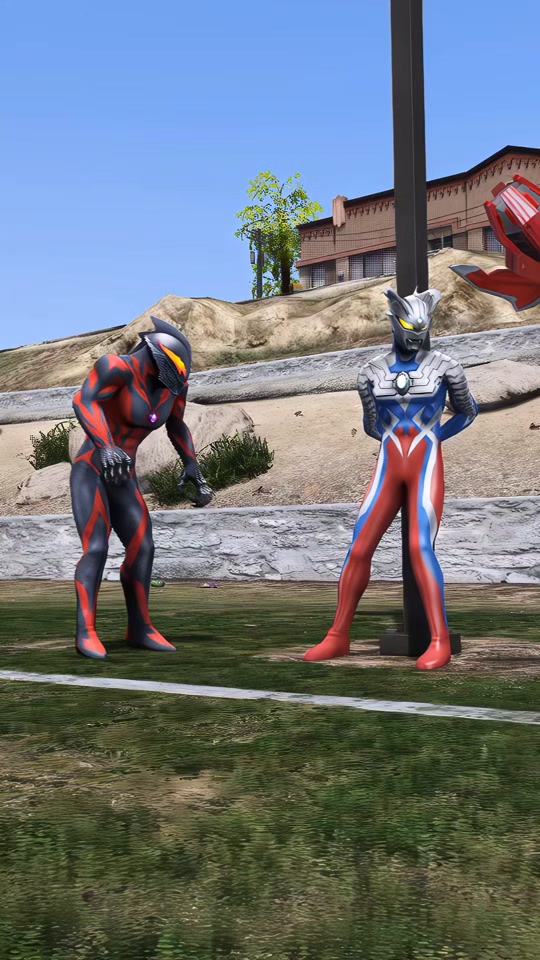 奥特曼同人插画_3d动画奥特曼玛米亚插画