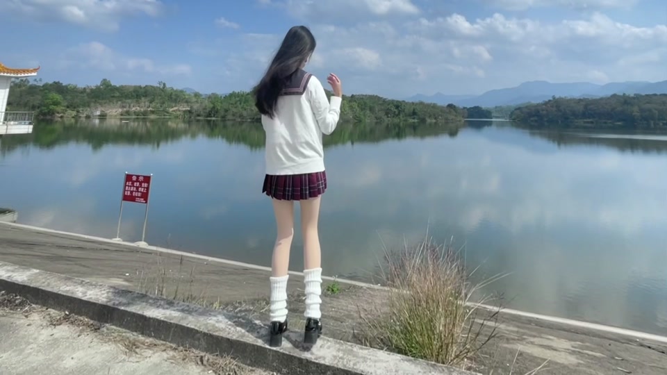校服背影转场jk变装 - 抖音