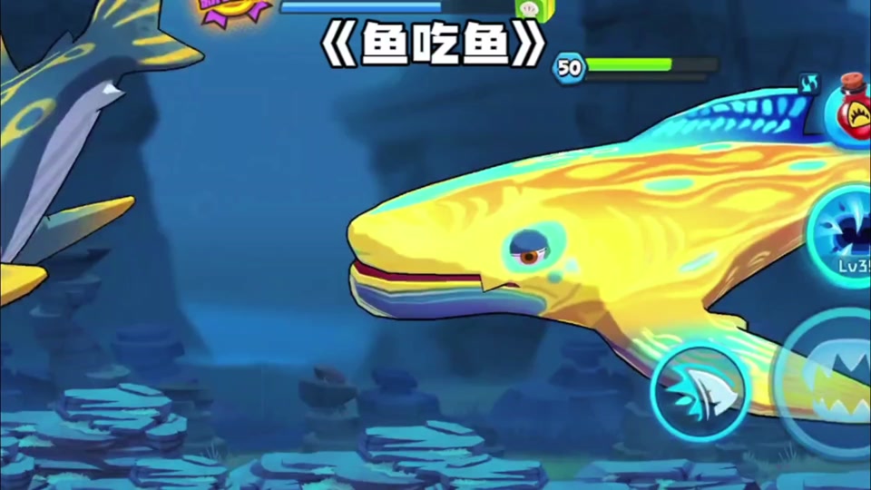 鱼吃鱼 #海底大猎杀 #大鱼吃小鱼 怎么样才能升到50级?