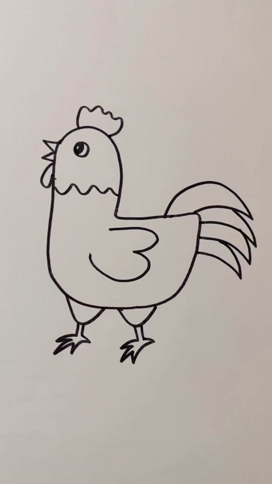 鸡翅膀简笔画