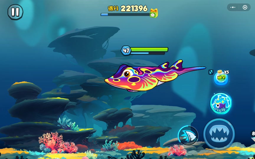 游戏鱼吃鱼为什么达到100了