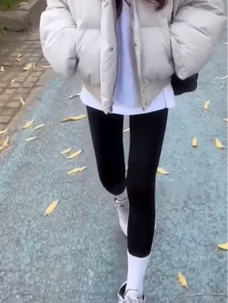 #鲨鱼裤 #加绒保暖 #显高显瘦显腿长 #秋冬穿搭 #百搭裤子