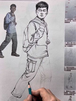 画好速写的方法HF 百页的速写本内容丰富,每个内容都配有详细的视频讲解示范#画画 #零基础学画画 #美术生 #绘画#速写人物
