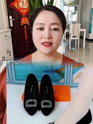 #水晶绒浅口小单鞋 #2公分浅口单鞋 #