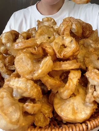 猪花油渣鸡冠油 #猪油渣#鸡冠油 #妈呀太香了 #好吃到停不下来 #美食