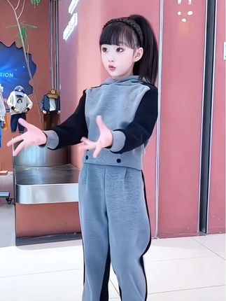 #女童套装 #舒适穿搭 #春秋新款 #酷女孩穿搭
