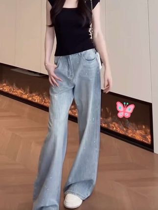 #牛仔裤 #休闲穿搭 #显高显瘦 #显高女士牛仔裤 #穿搭穿搭