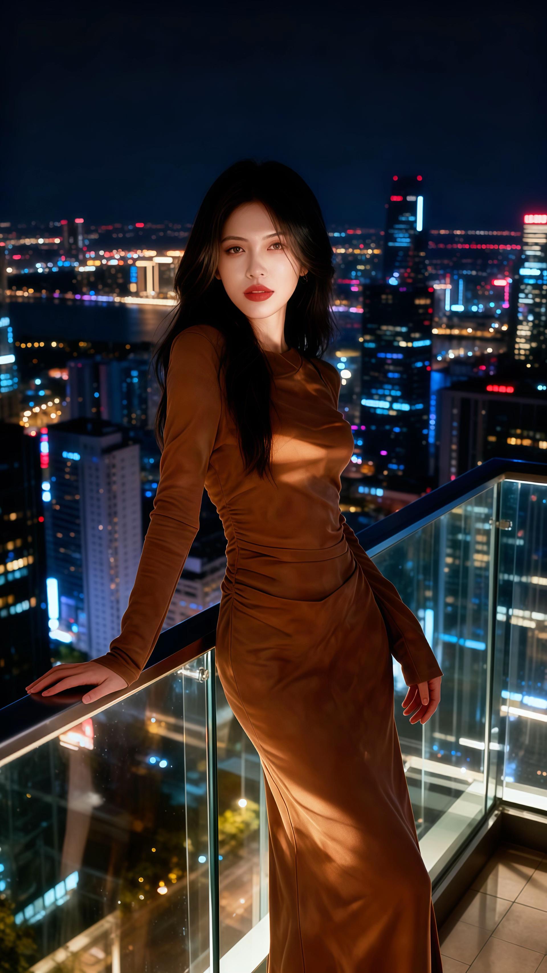林晚靠在顶层公寓的玻璃护栏上,指尖无意识地摩挲着冰凉的金属扶手。脚下是流光溢彩的都市丛林,霓虹如银河碎落,将她身上的焦糖色长裙镀上一层迷离的光晕。#说好的随便穿穿去看秀 #我是又甜又酷的流光系少女 #初秋一周不重样穿搭 #通勤穿搭万能配色公式 #秋天第一杯琥珀流光 @抖加🔥上热门🔥dou+🔥热点宝 @DOU+上热门 @图文带货帮扶中心
