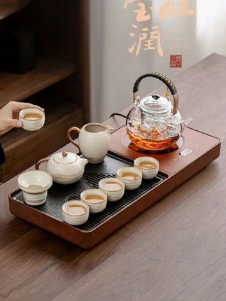 #茶具 #茶台烧水壶 #中式茶台 #茶台一体烧水壶 #泡茶壶