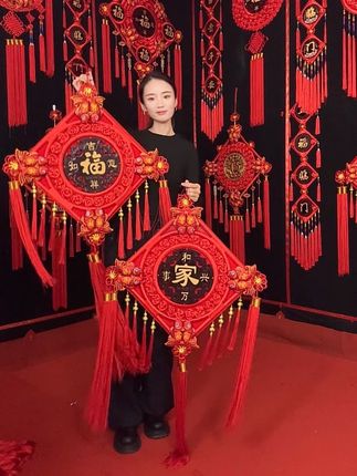 #客厅背景墙 #玄关 #桃木挂件 #乔迁之喜大吉大利 #好物推荐🔥