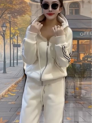2024秋冬季新款时尚加绒卫衣套装女宽松大码连帽显瘦气质两件套#时尚气质穿搭 #时尚休闲套装 #套装显瘦穿搭 #套装穿搭 #时尚百搭好看又实惠 @巨量千川 @DOU+小助手