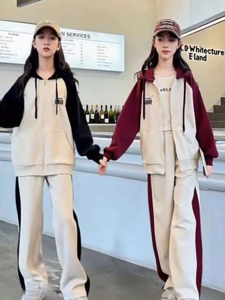 #女童套装 新款春秋季女孩外套两件套#高品质童装 #运动套装 #秋季穿搭 #谁穿谁好看
