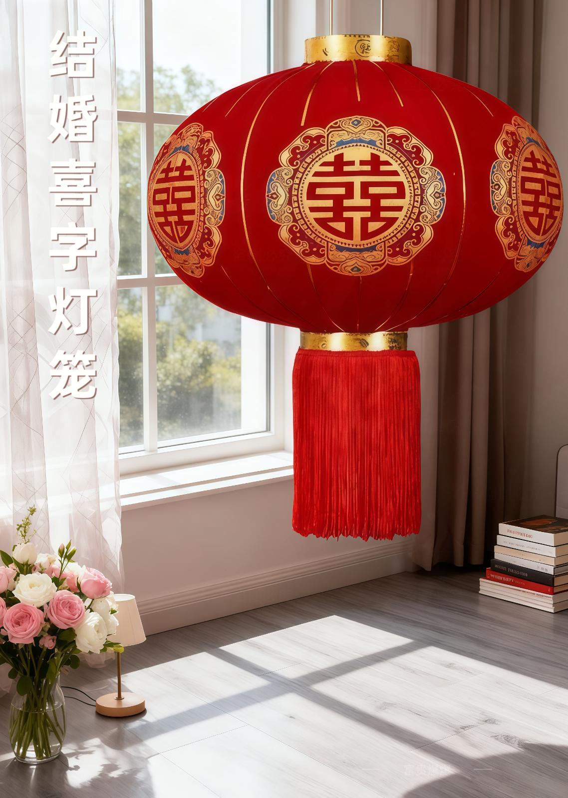 结婚喜字灯笼中式婚庆布置阳台大门院子装饰。喜字灯笼高高挂,福气满满到你家! 无论是阳台、大门,还是院子,一对红彤彤的喜字灯笼,瞬间拉满中式婚礼的喜庆氛围。 传统工艺,质感上乘,照亮幸福路,也点亮新生活。 #喜字灯笼 #红色喜庆 #婚房布置 #婚庆用品 #结婚
