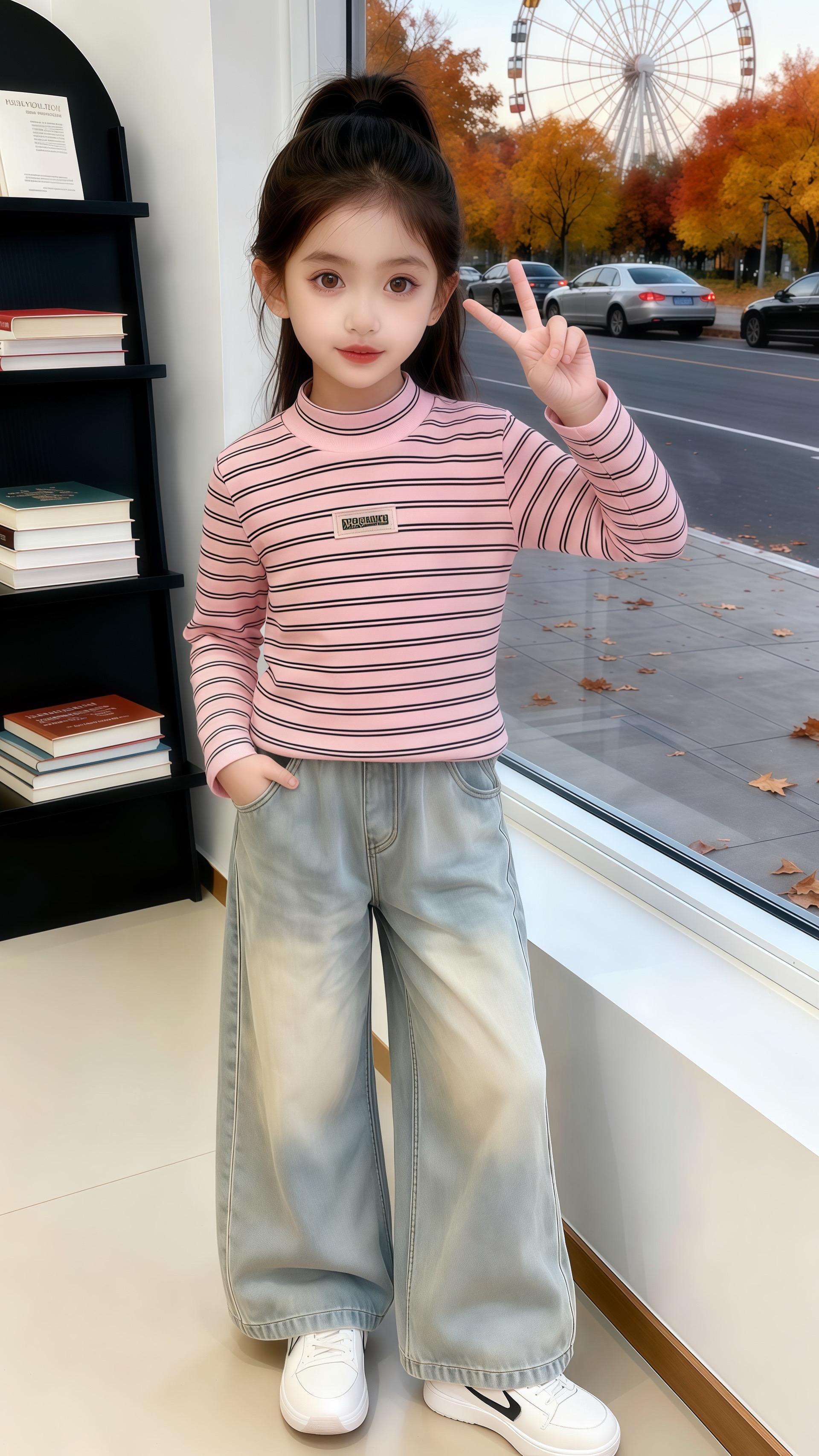 #女童打底衫 #轻松摆脱路人感的韩系穿搭 #冬日穿搭测评 #解锁秋季一周色彩灵感穿搭 #生女儿就是用来打扮的  @抖加🔥上热门🔥dou+🔥热点宝 @DOU+上热门