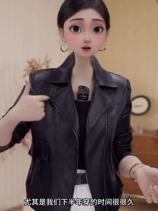 新款修身时尚显瘦皮衣女款爆款休闲百搭机车外套复古外套