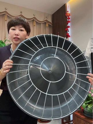 新款家禽家畜鸡鸭鹅料槽耐摔耐用牛筋盆猪狗羊用食槽饲料盆打不翻#家禽喂食槽 #养鸡养鸭养鹅 #结实耐用#三农