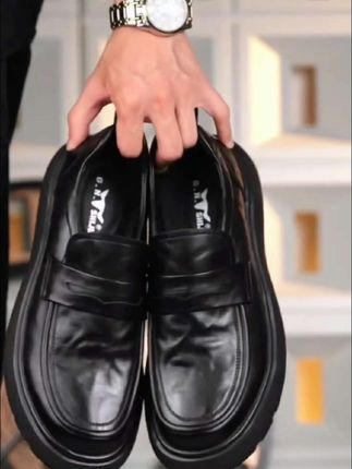 #创作灵感 G.N.Shi Jia/公牛世家春秋季男士百搭真皮透气软底防滑商务爸爸鞋