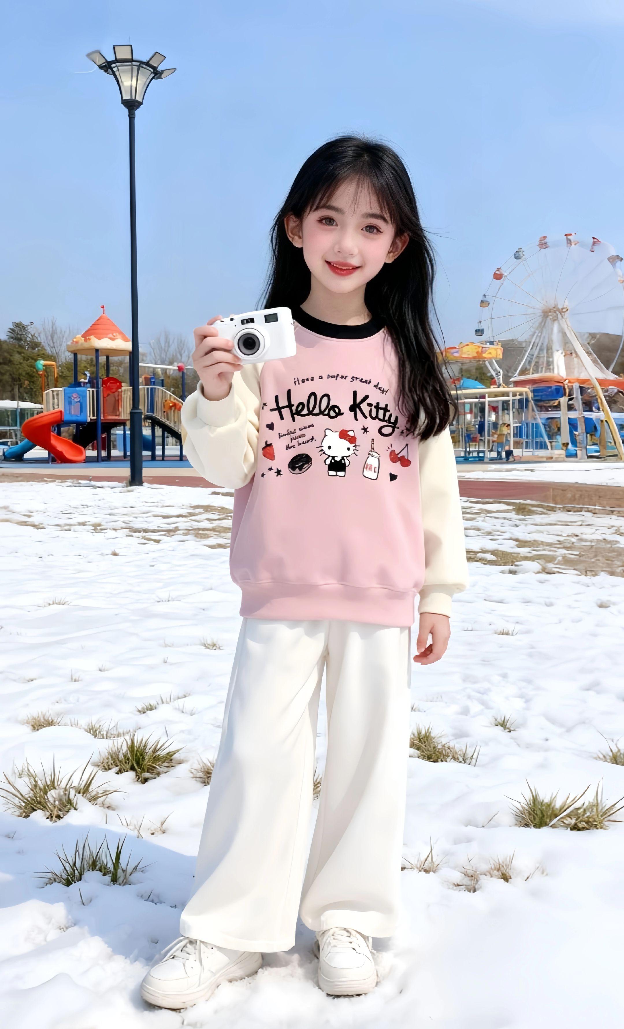 #女童秋冬款加绒卫衣 #女童上衣 #洋气百搭