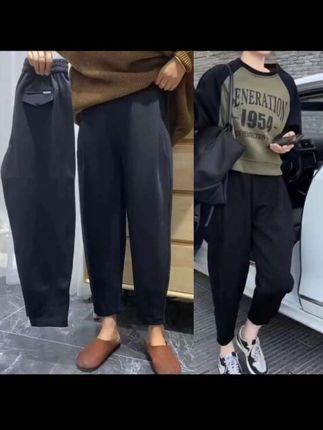 2025年秋季新款休闲卫裤女高腰宽松显瘦哈伦裤时尚九分裤百搭卫裤#百搭裤子 #显高显瘦显腿长 #百搭裤子 #谁穿谁好看 #新款裤子推荐 @DOU+小助手 @DOU+上热门 @DOU+好生意
