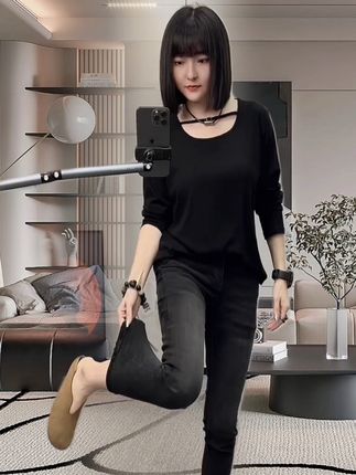 #秋季穿搭 #牛仔裤 #显瘦穿搭 #显高显瘦显腿长 #时尚百搭