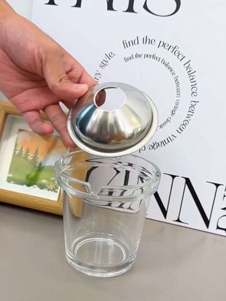 办公室家用优选!2025新款不锈钢漏斗带盖防风大号烟灰缸!#烟灰缸#防风烟灰缸