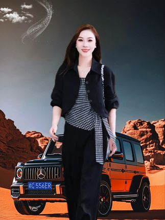 格子牛仔套装三件套 #早秋穿搭 #简约大气 #酷飒有型 #我要上热门 @巨量千川