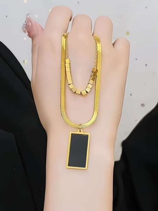 #项链 #时尚饰品 #锁骨链 #十方牌双层叠戴项链 #我又心动了