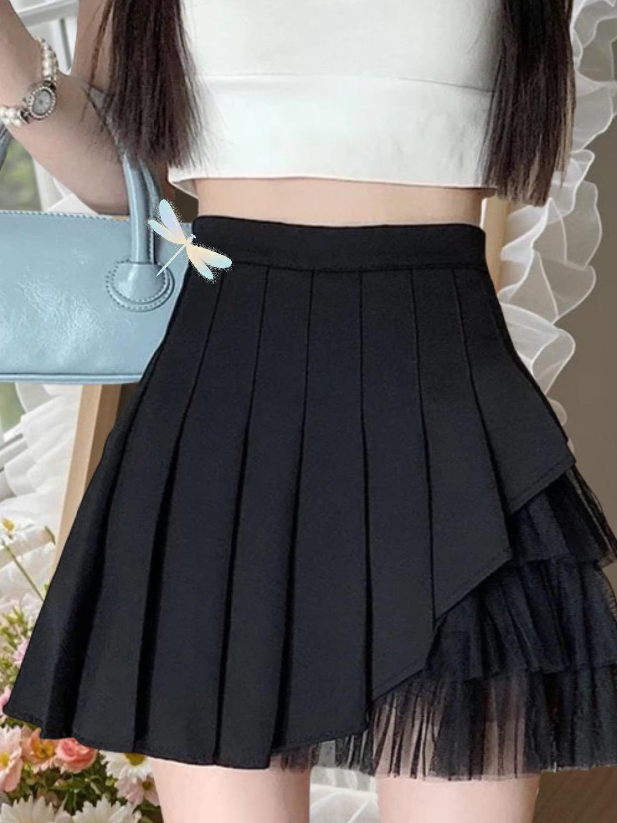 #百褶裙少女 #学院风穿搭 #好身材好气质 #夏季穿搭 #短裙穿搭 @DOU+上热门