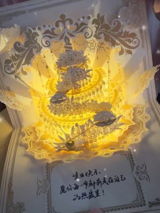 #生日礼物 #生日贺卡 #礼物推荐 原本以为只是张简单的贺卡,没想到 ….