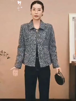 CHENSMCHEN 收腰粗花呢小香外套女时尚优雅气质显瘦上衣#品质女装 #秋冬穿搭 #高级感穿搭 #穿出自己的风格