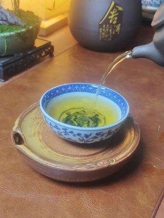 老陶泥仿古青花缠枝莲普洱杯单杯主人杯#茶器之美 #茶生活 #今天你喝茶了吗 #召唤茶友