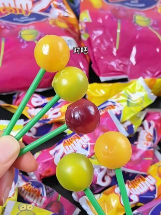 #二宝棒棒糖 #水果棒棒糖#儿童糖果#果汁糖#网红糖果