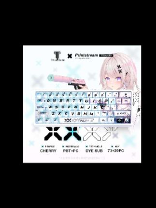 泰坦国度印花集少女键帽适配60/65/67/68热升华原厂侧透pc小全套#键帽推荐 #键帽 #键帽定制 #键盘帽#键盘帽推荐