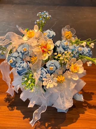 #创作灵感 #花束 #手工diy 积木花#仪式感 #礼物 七夕情人节