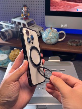 给你的#iphone16promax 自装一个分离式磁吸支架壳 #简约手机壳推荐 #手机支架