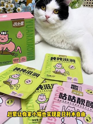 在这炎炎夏日,真的太适合给猫咪来上一包补水汤包了,猫咪还贼爱 #补水汤包#萌宠好物#新手养猫#元小歪