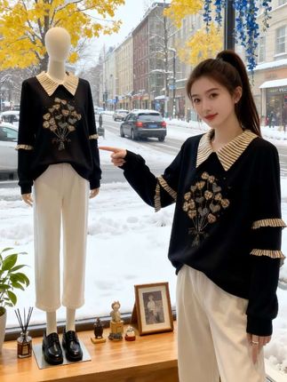 #洋气小衫 #休闲减龄穿搭 #时尚气质穿搭 #来双11解锁秋冬本命穿搭 #秋冬穿搭