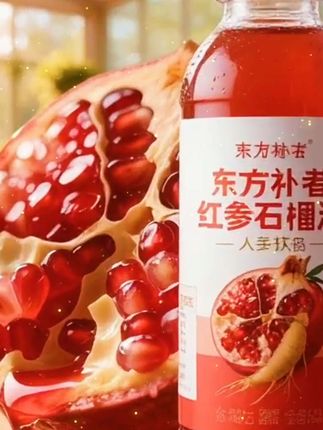 【真材实料 滴滴精华】东方补者 红参石榴汁人参饮品好喝果蔬汁饮料